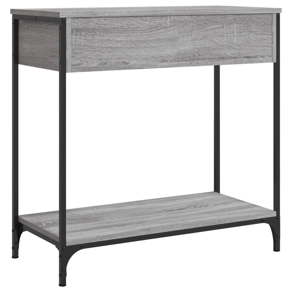Τραπέζι Κονσόλα Γκρι Sonoma 75x34,5x75 εκ. Επεξεργασμένο Ξύλο