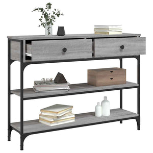 Τραπέζι Κονσόλα Γκρι Sonoma 100x25x75 εκ. Επεξεργασμένο Ξύλο - Pakobazaar