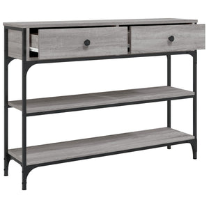 Τραπέζι Κονσόλα Γκρι Sonoma 100x25x75 εκ. Επεξεργασμένο Ξύλο - Pakobazaar