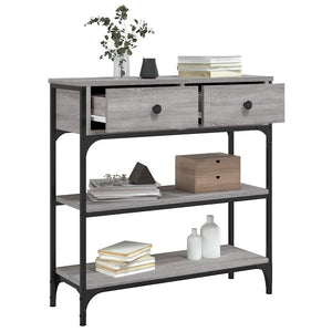 Τραπέζι Κονσόλα Γκρι Sonoma 72,5x25x75 εκ. Επεξεργασμένο Ξύλο
