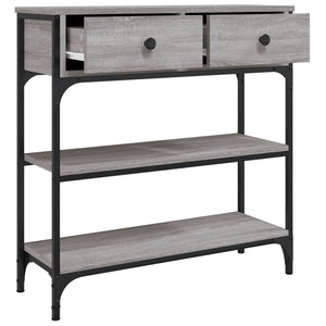 Τραπέζι Κονσόλα Γκρι Sonoma 72,5x25x75 εκ. Επεξεργασμένο Ξύλο