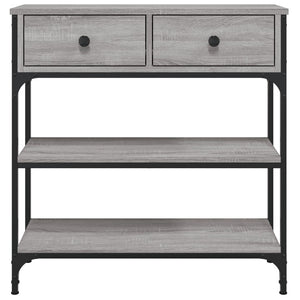 Τραπέζι Κονσόλα Γκρι Sonoma 72,5x25x75 εκ. Επεξεργασμένο Ξύλο