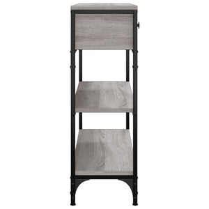 Τραπέζι Κονσόλα Γκρι Sonoma 72,5x25x75 εκ. Επεξεργασμένο Ξύλο