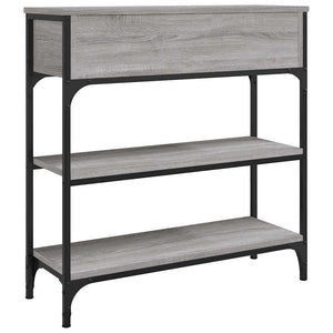 Τραπέζι Κονσόλα Γκρι Sonoma 72,5x25x75 εκ. Επεξεργασμένο Ξύλο