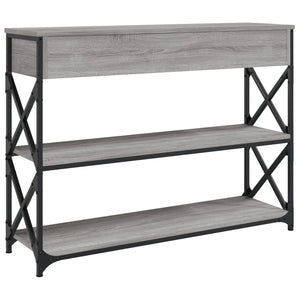 Τραπέζι Κονσόλα Γκρι Sonoma 100x28x75 εκ. Επεξεργασμένο Ξύλο - Pakobazaar