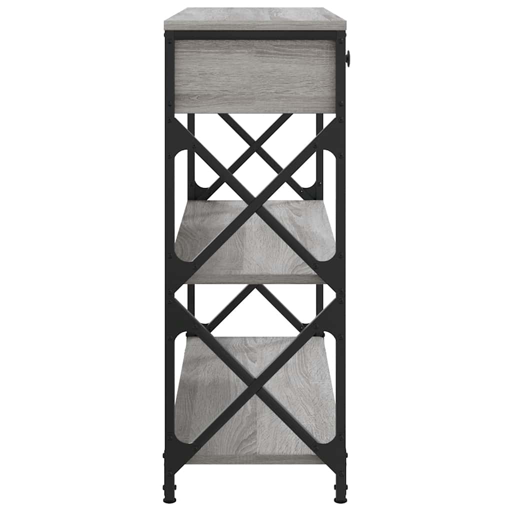 Τραπέζι Κονσόλα Γκρι Sonoma 75x28x75 εκ. Επεξεργασμένο Ξύλο - Pakobazaar