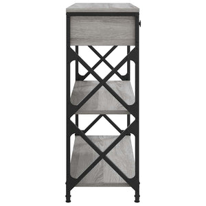 Τραπέζι Κονσόλα Γκρι Sonoma 75x28x75 εκ. Επεξεργασμένο Ξύλο - Pakobazaar
