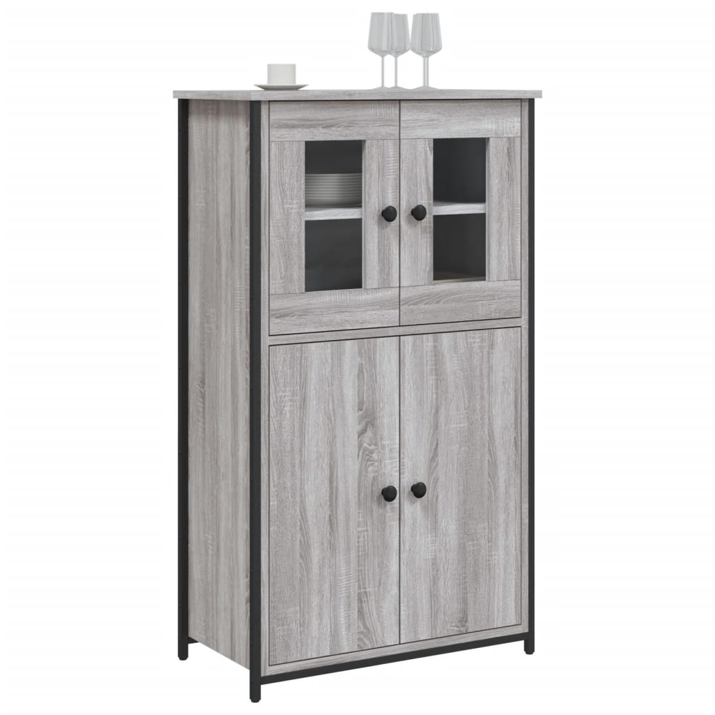 Ντουλάπι Γκρι Sonoma 62x32x106,5 εκ. από Επεξεργασμένο Ξύλο - Pakobazaar
