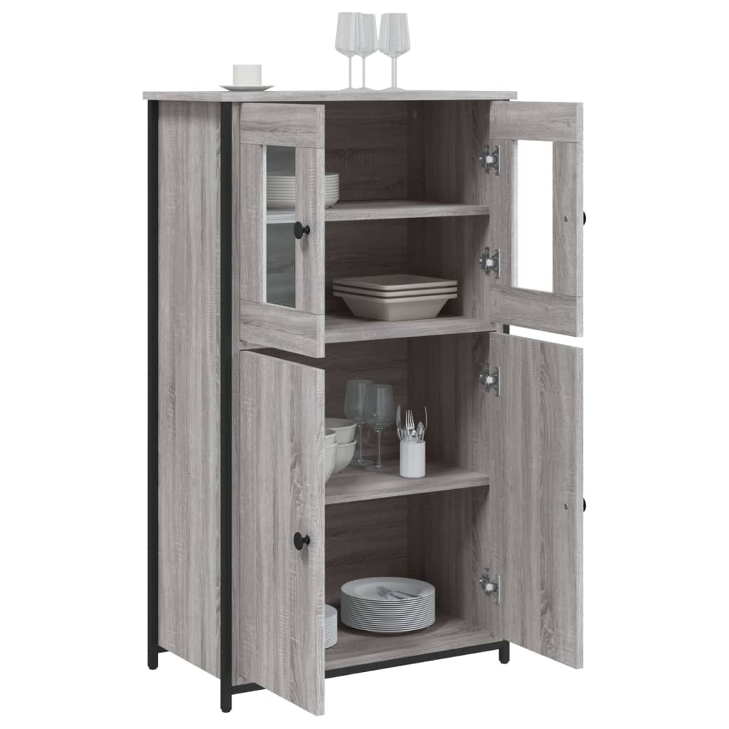 Ντουλάπι Γκρι Sonoma 62x32x106,5 εκ. από Επεξεργασμένο Ξύλο - Pakobazaar