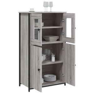 Ντουλάπι Γκρι Sonoma 62x32x106,5 εκ. από Επεξεργασμένο Ξύλο - Pakobazaar