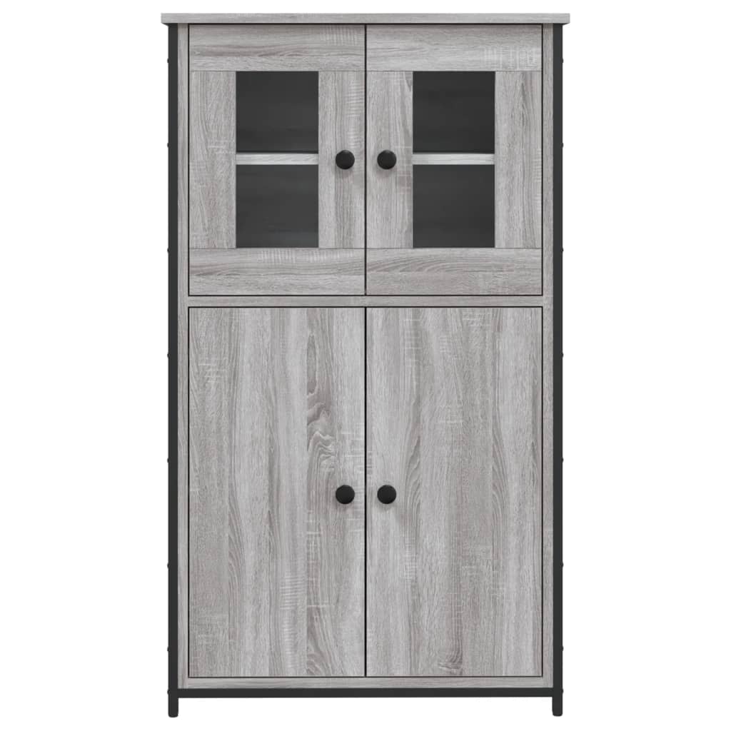 Ντουλάπι Γκρι Sonoma 62x32x106,5 εκ. από Επεξεργασμένο Ξύλο - Pakobazaar