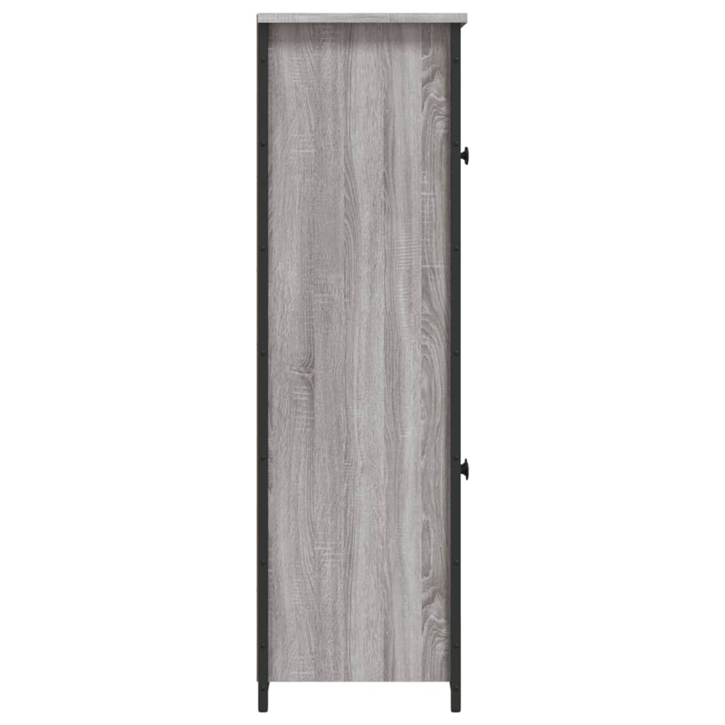 Ντουλάπι Γκρι Sonoma 62x32x106,5 εκ. από Επεξεργασμένο Ξύλο - Pakobazaar