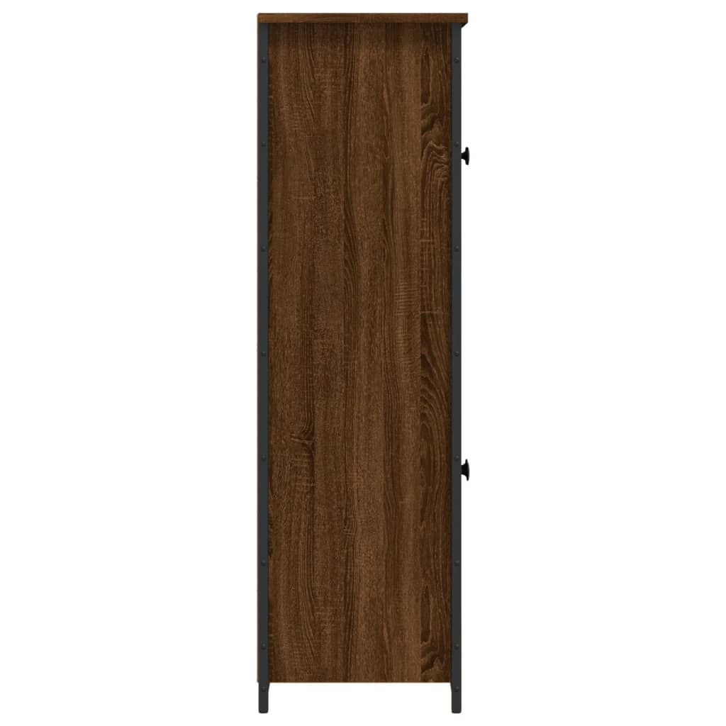 Ντουλάπι Καφέ Δρυς 62x32x106,5 εκ. από Επεξεργασμένο Ξύλο