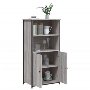 Ντουλάπι Γκρι Sonoma 62x36x121,5 εκ. από Επεξεργασμένο Ξύλο - Pakobazaar