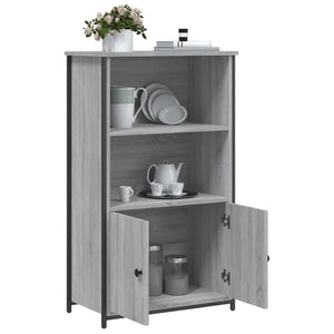 Ντουλάπι Γκρι Sonoma 62 x 32 x 103,5 εκ. από Επεξεργασμένο Ξύλο