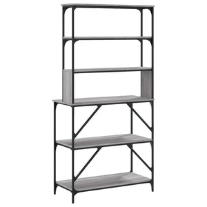 Ραφιέρα Κουζίνας 6 Επιπέδων Γκρι Sonoma 90x40x180 εκ Επεξ. Ξύλο - Pakobazaar