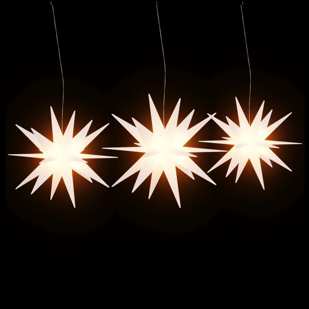 Φωτιστικά Χριστ. με LED 3 Τεμ. Αναδιπλούμενα Λευκά