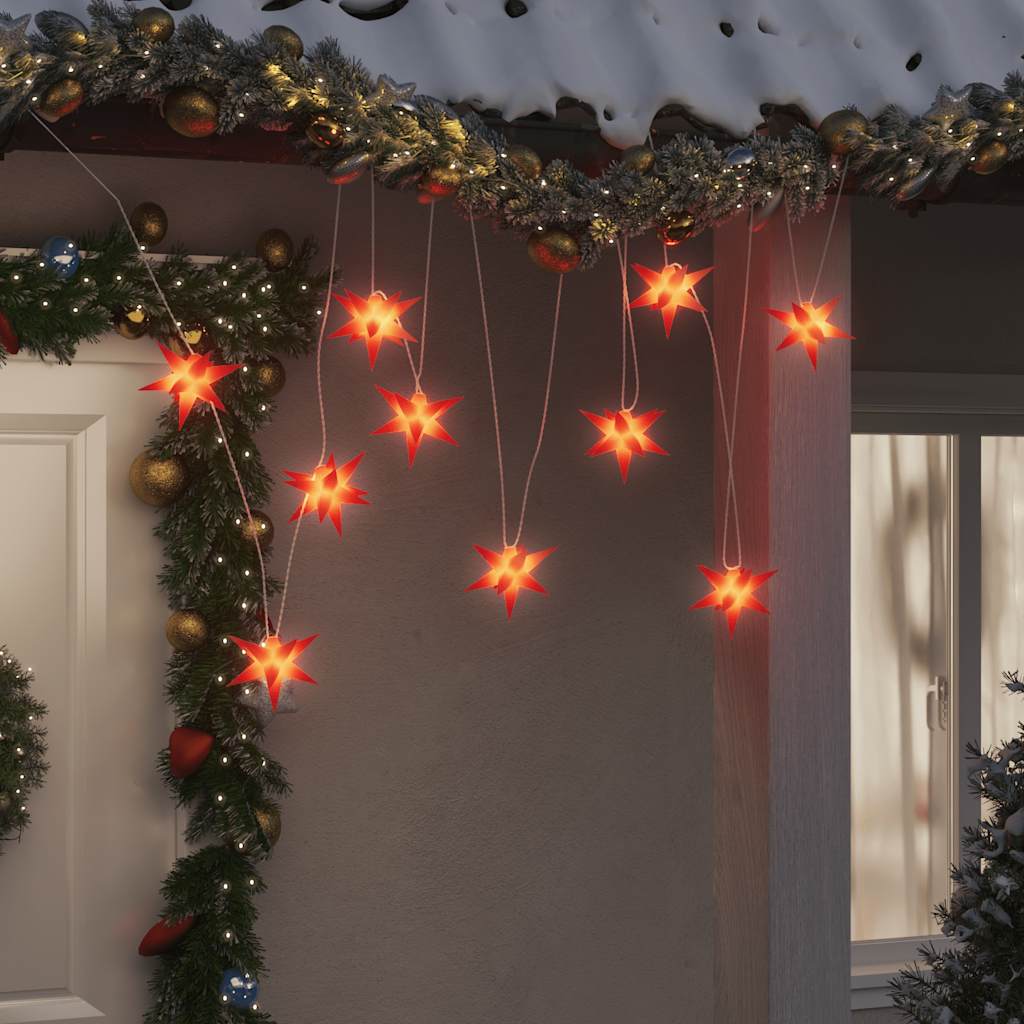 Φωτιστικό Χριστουγεννιάτικο με 10 LED Κόκκινο 10 εκ.