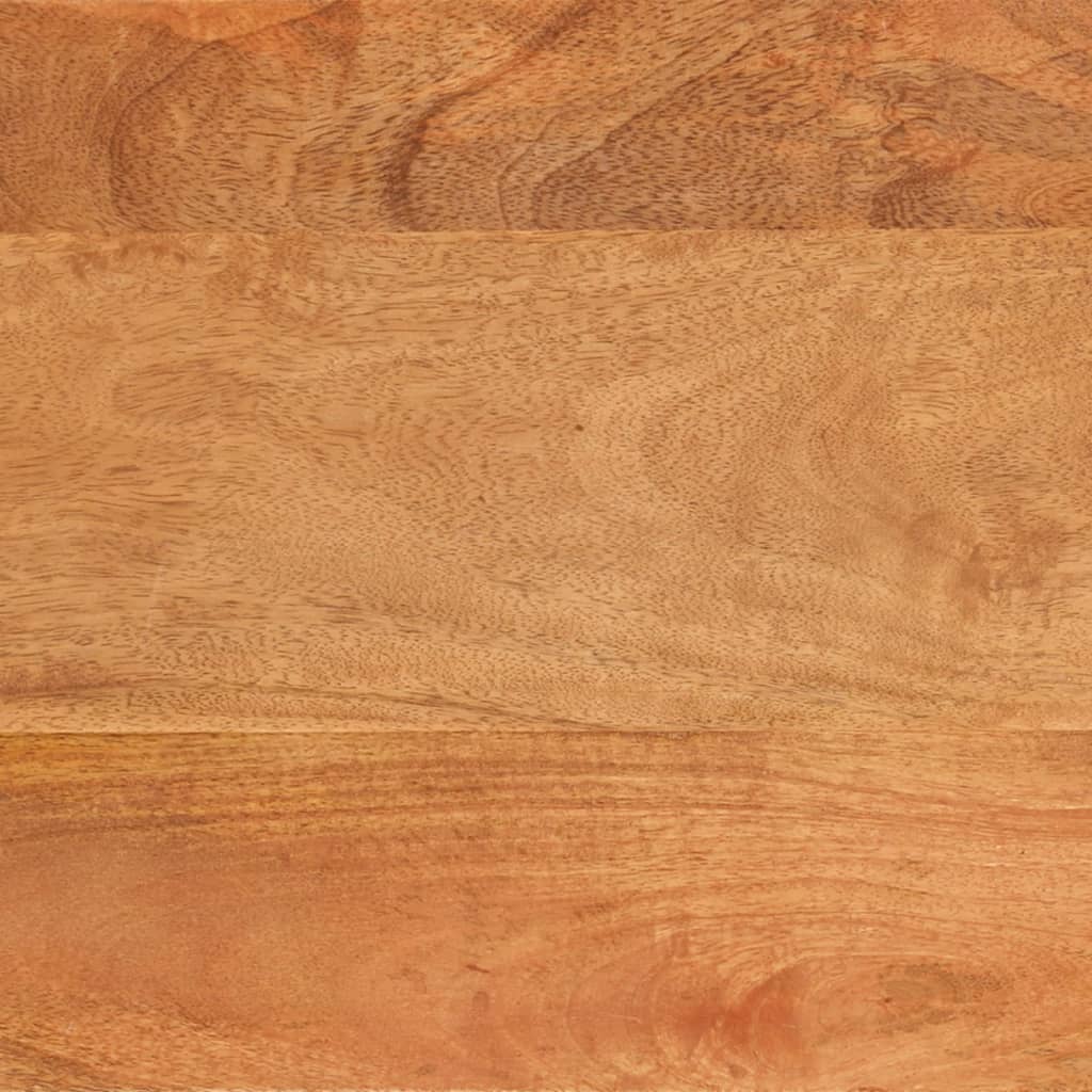Κομοδίνο Καφέ και Μαύρο 50x33x60 εκ. από Μασίφ Ξύλο Μάνγκο