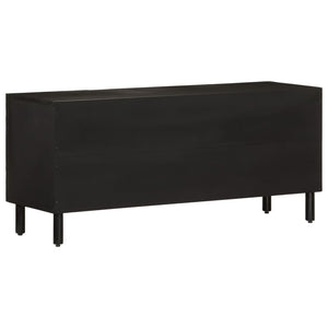 Έπιπλο Τηλεόρασης Μαύρο 105 x 33 x 46 εκ. από Μασίφ Ξύλο Μάνγκο