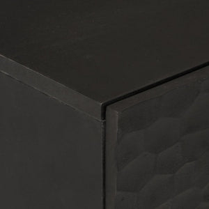 Βοηθητικό Ντουλάπι Μαύρο 60 x 33 x 75 εκ. από Μασίφ Ξύλο Μάνγκο