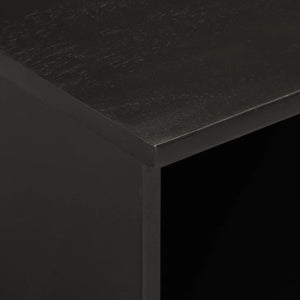 Έπιπλο Τηλεόρασης Μαύρο 100 x 33 x 46 εκ. από Μασίφ Ξύλο Μάνγκο - Pakobazaar