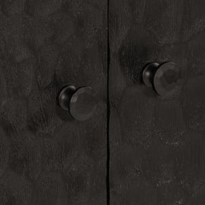 Βοηθητικό Ντουλάπι Μαύρο 60 x 33 x 75 εκ. από Μασίφ Ξύλο Μάνγκο
