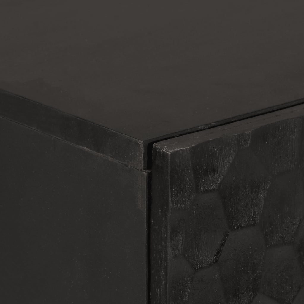 Ντουλάπι Μαύρο 60 x 33 x 110 εκ. από Μασίφ Ξύλο Μάνγκο - Pakobazaar