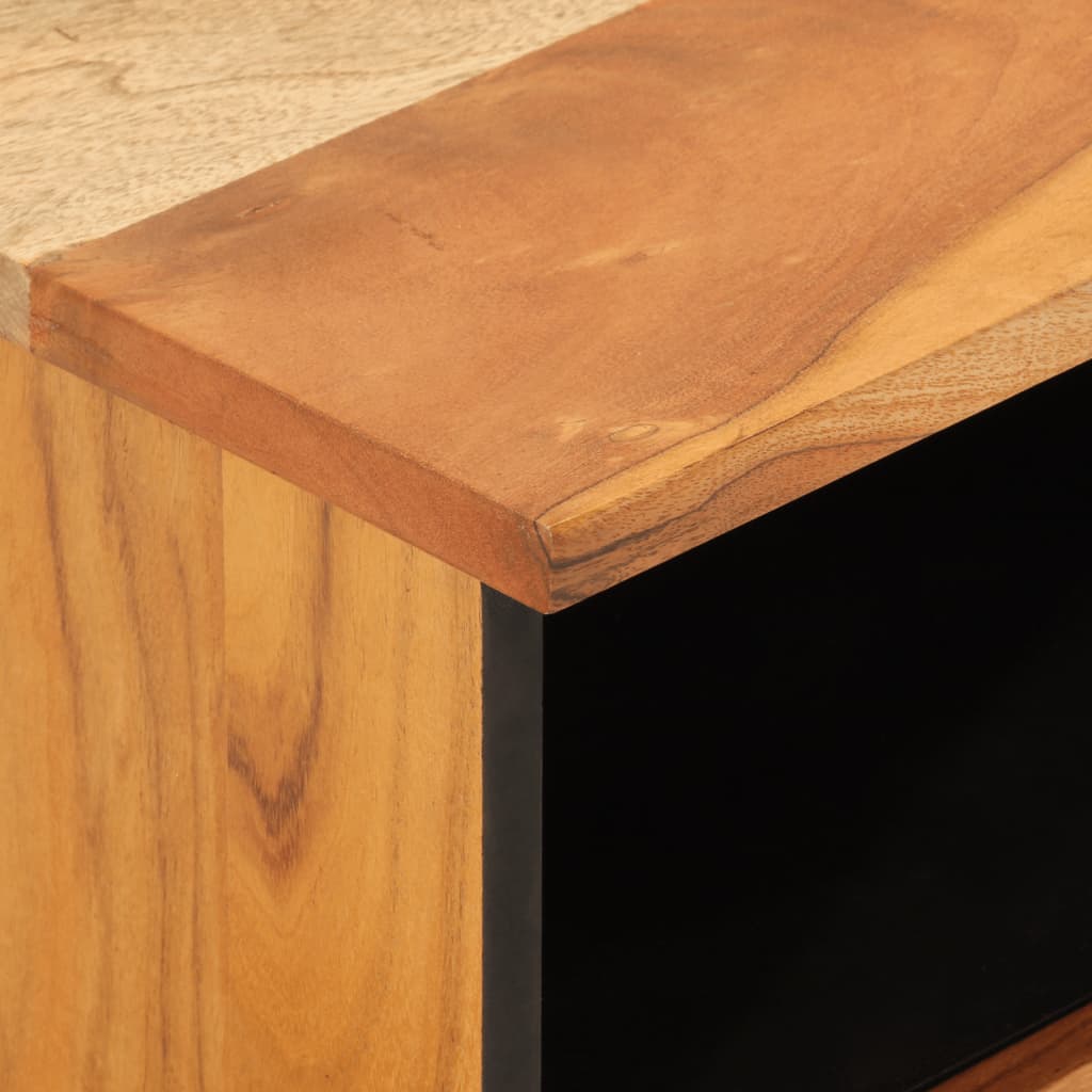 Κομοδίνα 2 τεμ. 40 x 33 x 46 εκ. από Μασίφ Ξύλο Ακακίας