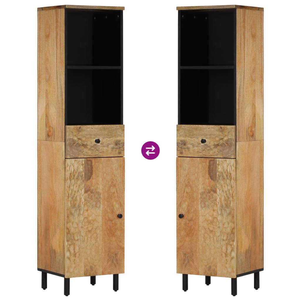 Ντουλάπι Μπάνιου 38 x 33 x 160 εκ. από Μασίφ Ξύλο Μάνγκο