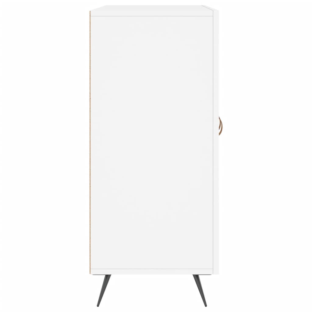 Μπουφές Λευκός 90 x 34 x 80 εκ. από Επεξεργασμένο Ξύλο