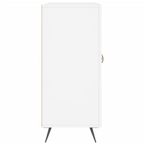 Μπουφές Λευκός 90 x 34 x 80 εκ. από Επεξεργασμένο Ξύλο