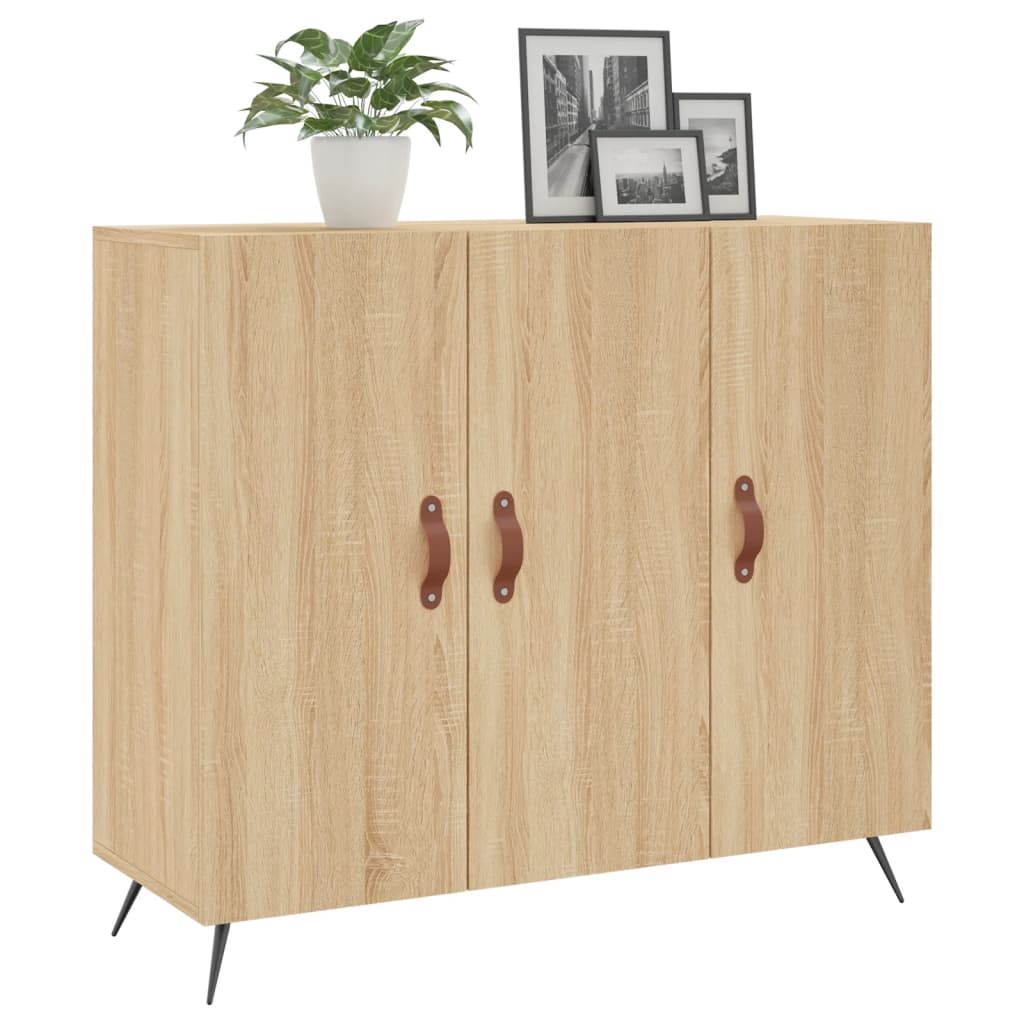 Ντουλάπι Sonoma δρυς 90x34x80 εκ. Επεξεργασμένο Ξύλο