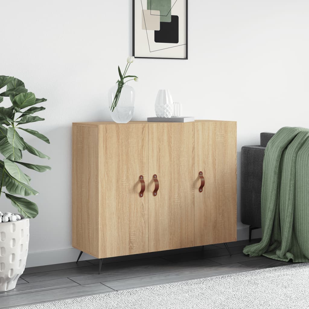 Ντουλάπι Sonoma δρυς 90x34x80 εκ. Επεξεργασμένο Ξύλο