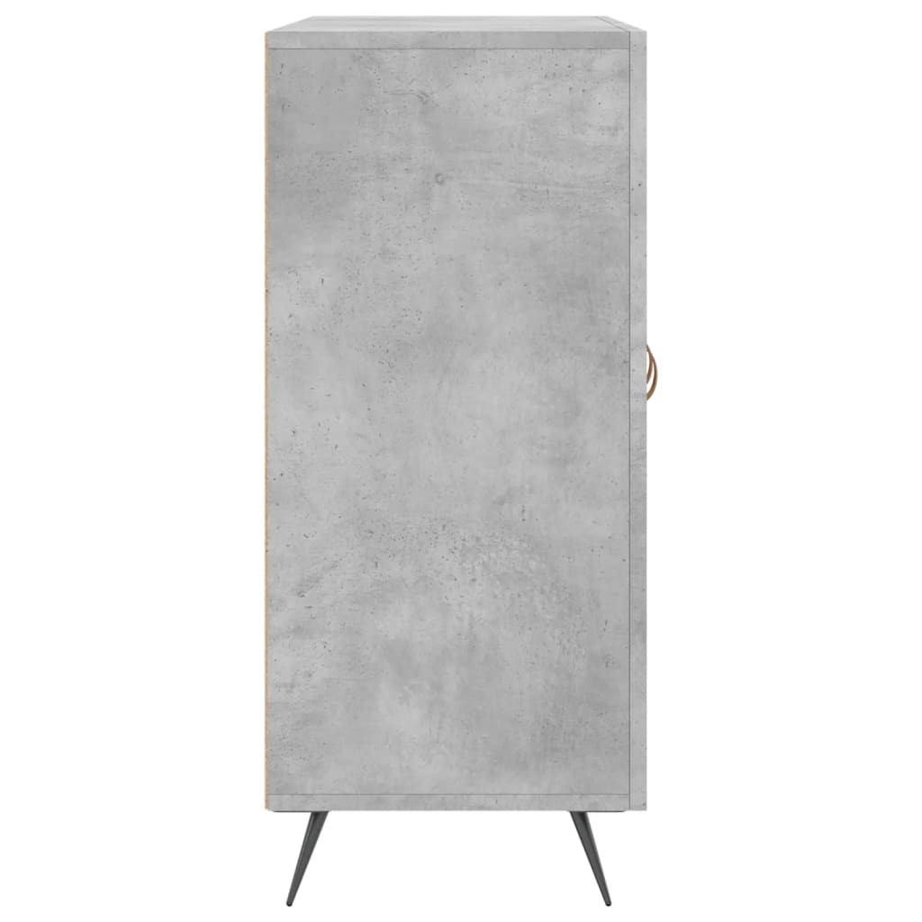 Ντουλάπι Γκρι Σκυροδέματος 90x34x80 εκ. Επεξεργασμένο Ξύλο