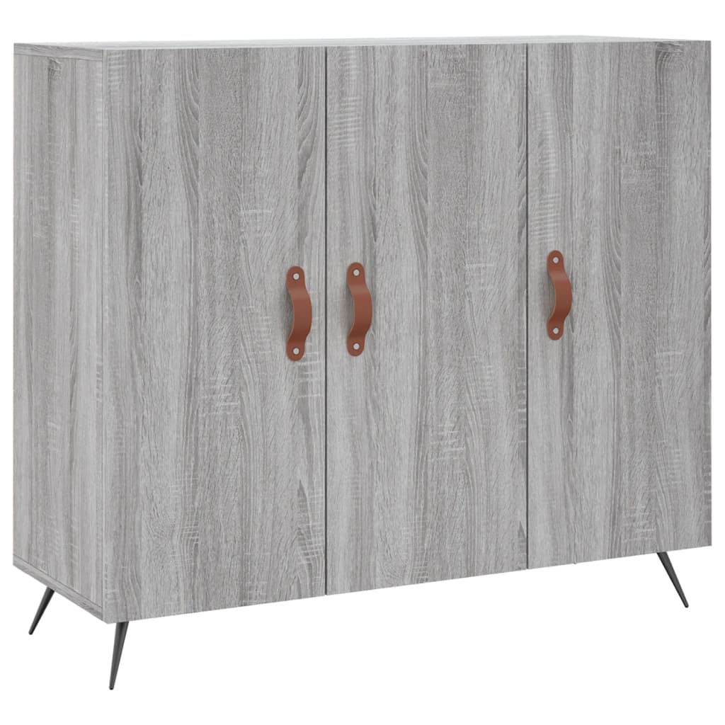 Ντουλάπι Γκρι Sonoma 90 x 34 x 80 εκ. από Επεξεργασμένο Ξύλο