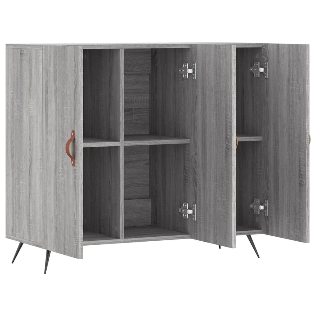 Ντουλάπι Γκρι Sonoma 90 x 34 x 80 εκ. από Επεξεργασμένο Ξύλο