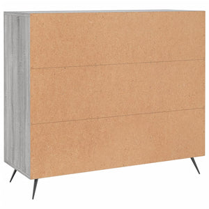 Ντουλάπι Γκρι Sonoma 90 x 34 x 80 εκ. από Επεξεργασμένο Ξύλο