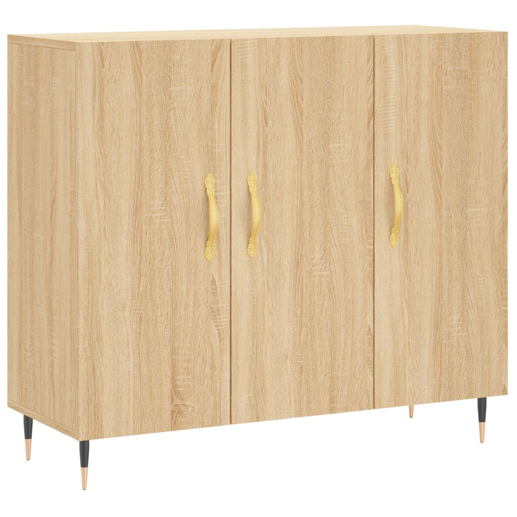 Ντουλάπι Sonoma δρυς 90x34x80 εκ. Επεξεργασμένο Ξύλο
