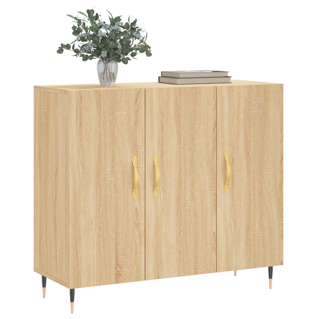 Ντουλάπι Sonoma δρυς 90x34x80 εκ. Επεξεργασμένο Ξύλο