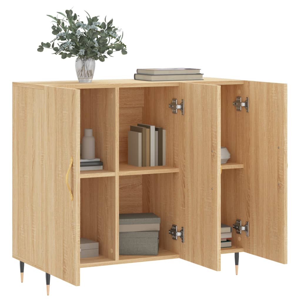 Ντουλάπι Sonoma δρυς 90x34x80 εκ. Επεξεργασμένο Ξύλο