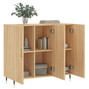 Ντουλάπι Sonoma δρυς 90x34x80 εκ. Επεξεργασμένο Ξύλο