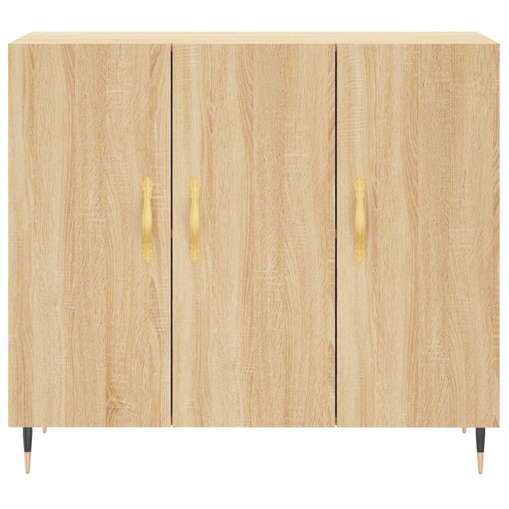 Ντουλάπι Sonoma δρυς 90x34x80 εκ. Επεξεργασμένο Ξύλο