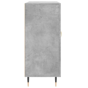 Ντουλάπι Γκρι Σκυροδέματος 90x34x80 εκ. Επεξεργασμένο Ξύλο