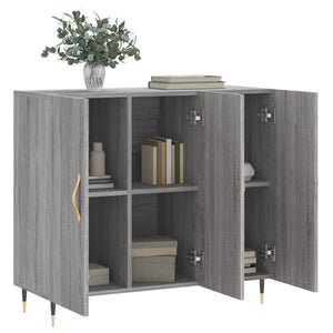 Ντουλάπι Γκρι Sonoma 90 x 34 x 80 εκ. από Επεξεργασμένο Ξύλο - Pakobazaar