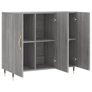 Ντουλάπι Γκρι Sonoma 90 x 34 x 80 εκ. από Επεξεργασμένο Ξύλο - Pakobazaar