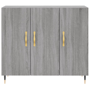 Ντουλάπι Γκρι Sonoma 90 x 34 x 80 εκ. από Επεξεργασμένο Ξύλο - Pakobazaar