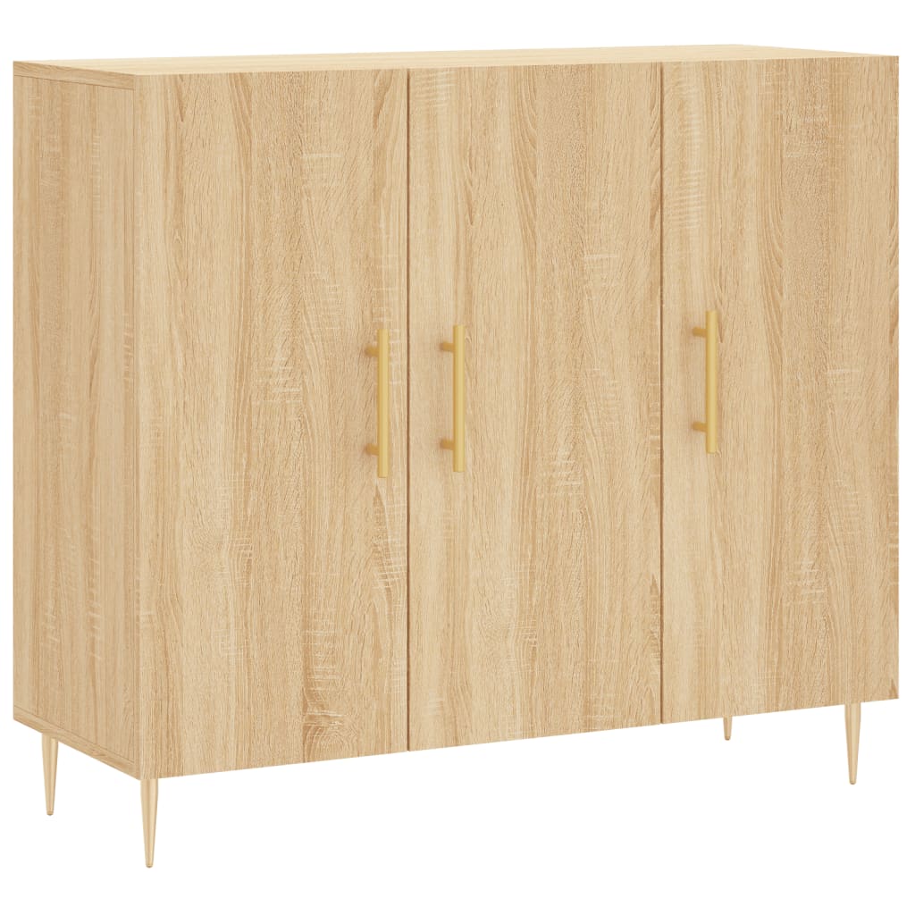 Ντουλάπι Sonoma δρυς 90x34x80 εκ. Επεξεργασμένο Ξύλο