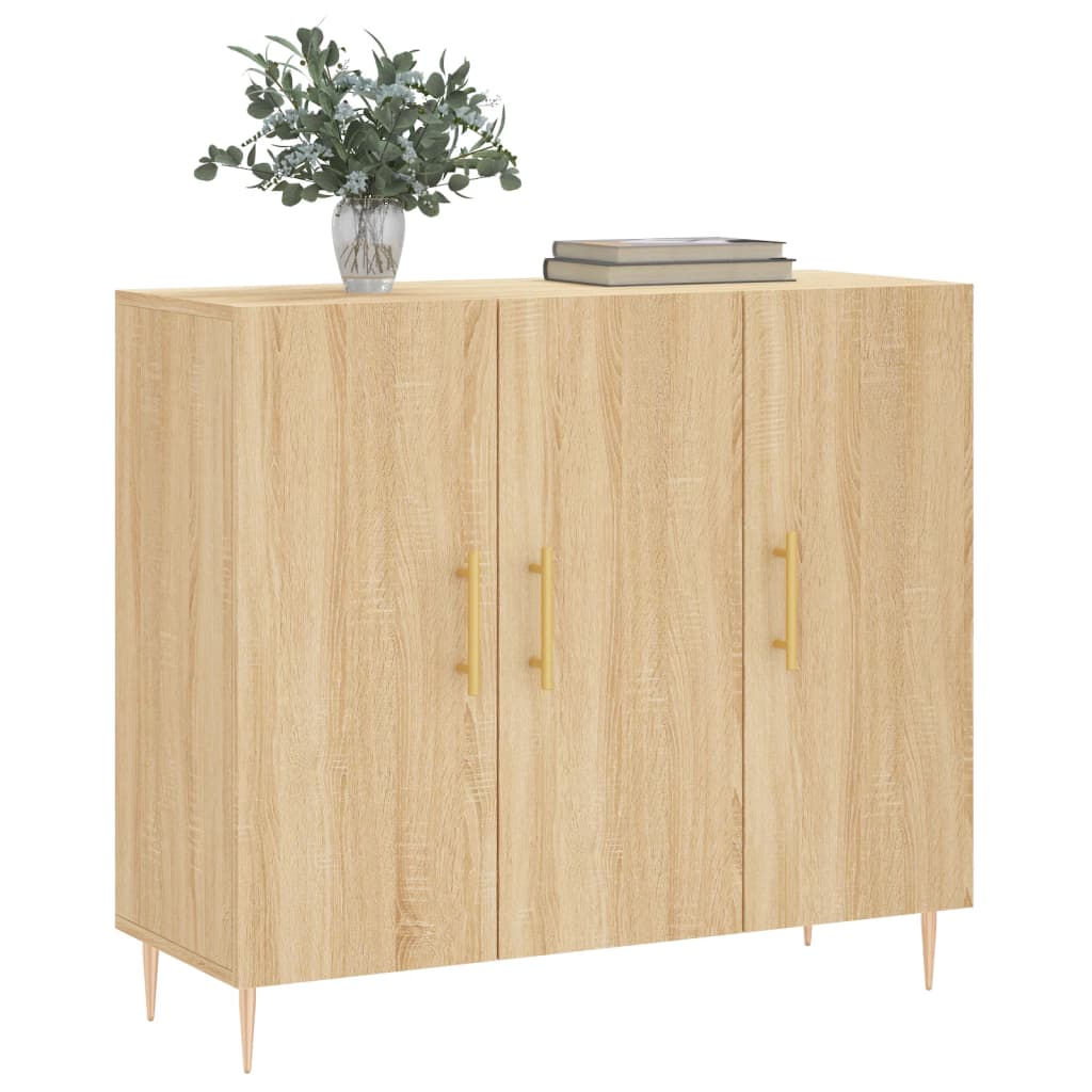 Ντουλάπι Sonoma δρυς 90x34x80 εκ. Επεξεργασμένο Ξύλο