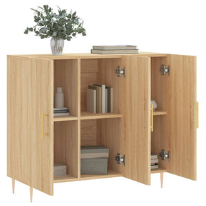 Ντουλάπι Sonoma δρυς 90x34x80 εκ. Επεξεργασμένο Ξύλο